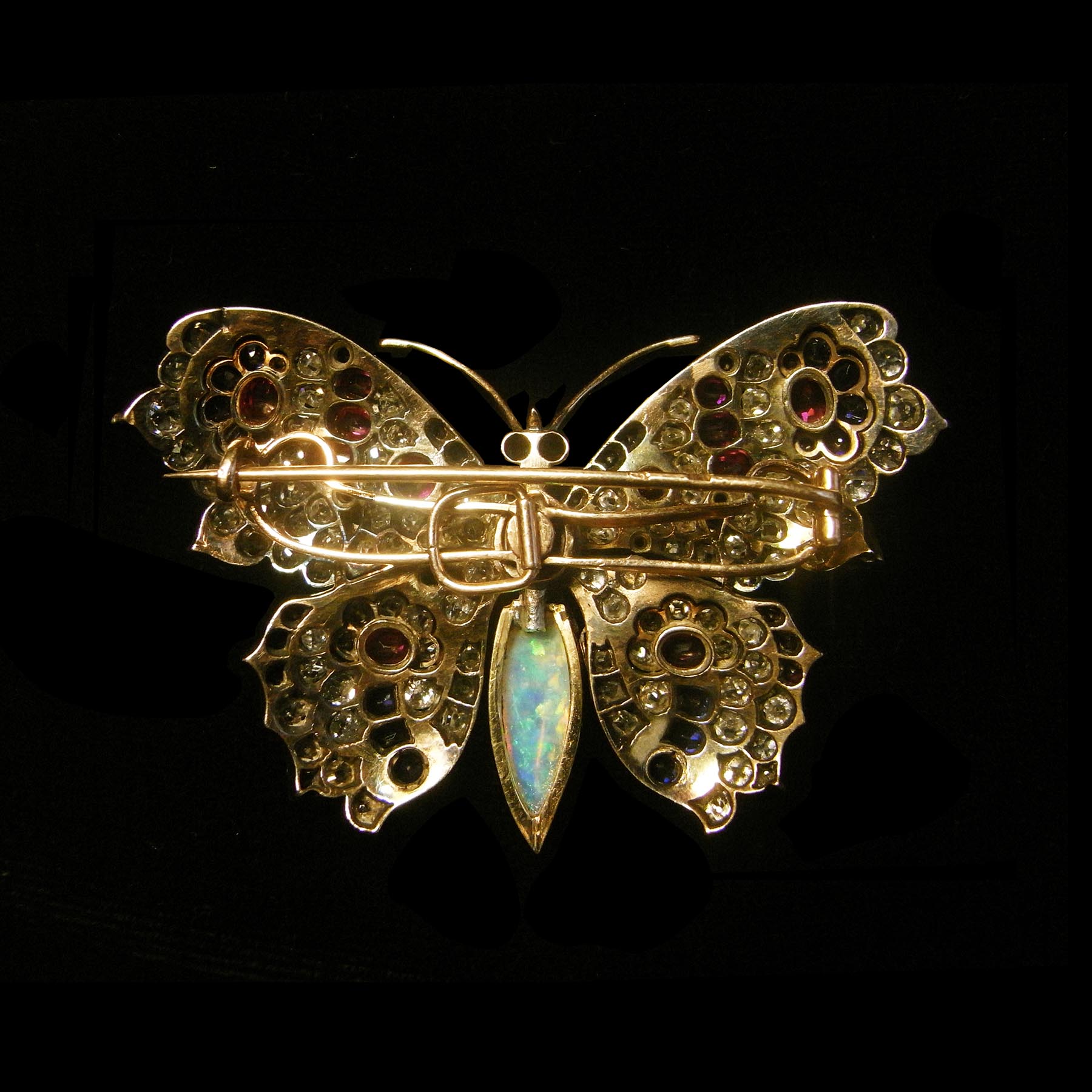 パピヨン 蝶々型アンティークブローチ | ルーヴルアンティーク