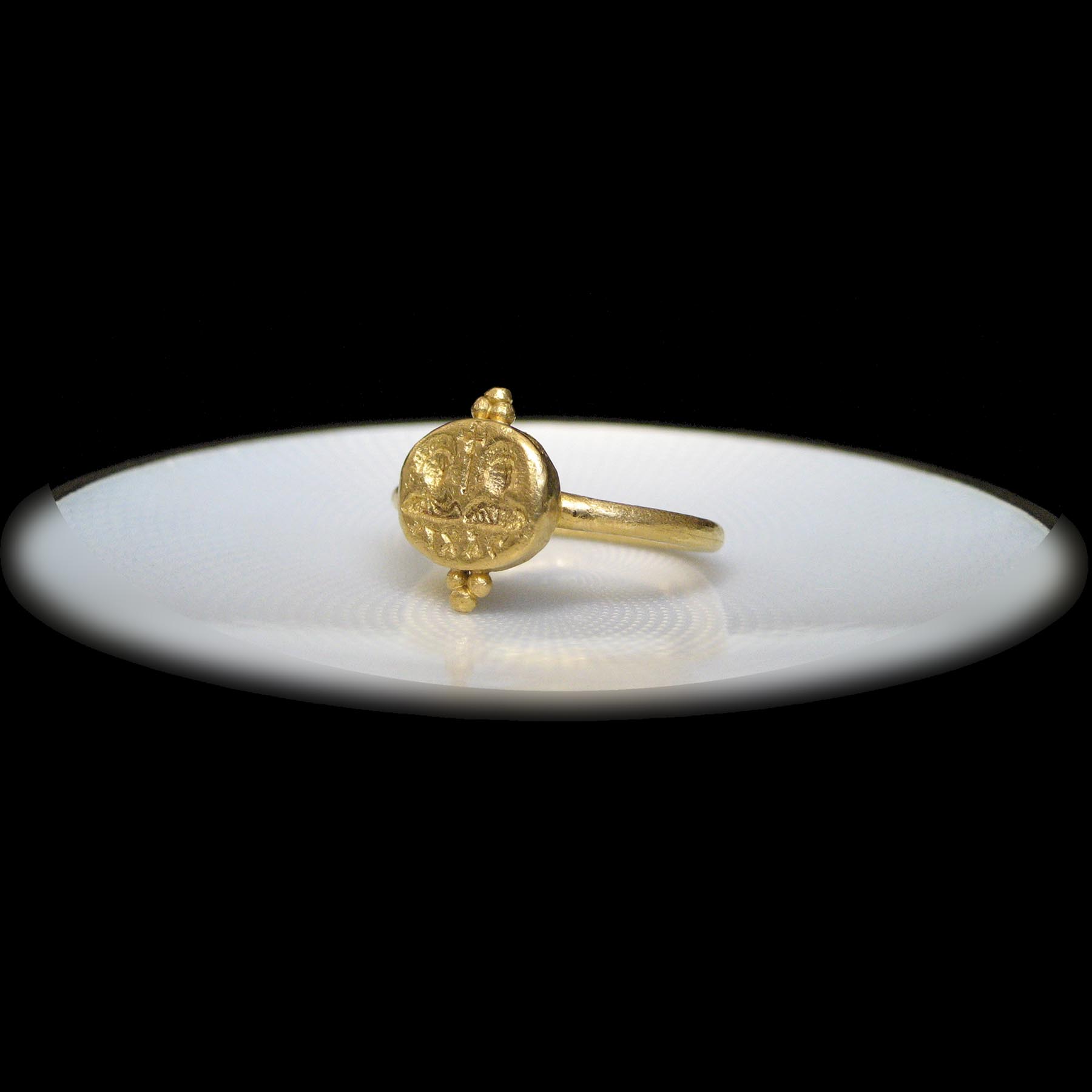 ビザンティン帝国 12世紀 黄金の指輪 アンティークジュエリー ルーヴルアンティーク アンティークジュエリー専門店