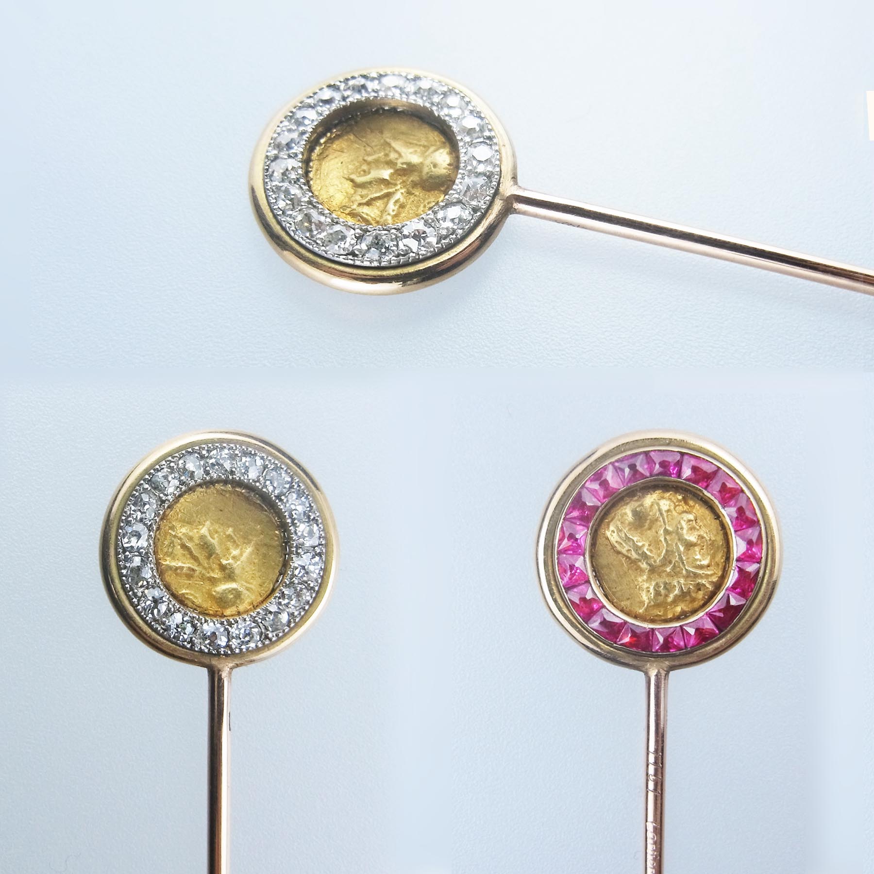 カルティエ – 古代金貨ダブルフェイス アンティーククラヴァット