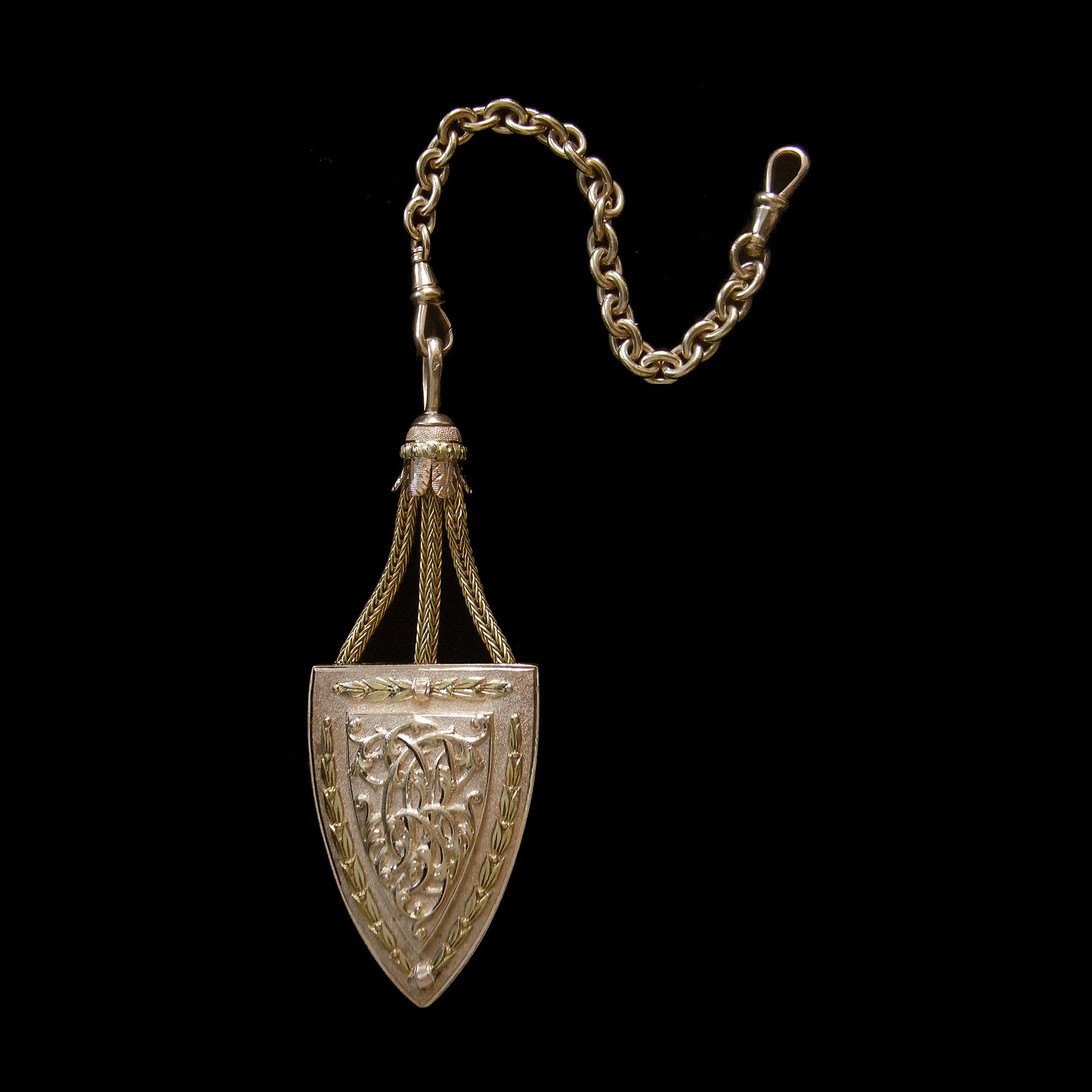 懐中時計 ペンダント 装飾チェーン ダブルフェイス 19世紀 アンティークジュエリー ルーヴルアンティーク アンティークジュエリー専門店